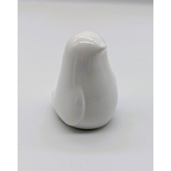 White Ceramic-Looking Penguin Figurine Set Of 2 - Picture 4 of 8